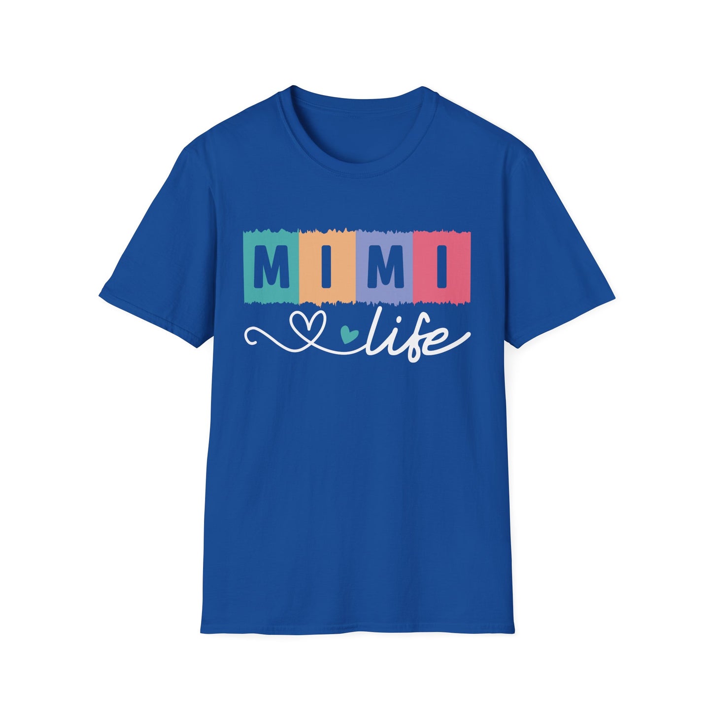 Colorful 'MIMI' Unisex Softstyle T-Shirt | Fun Gift for Mother's Day, Birthday, Casual Wear, Unique Family Tee, Comfortable Everyday Shirt