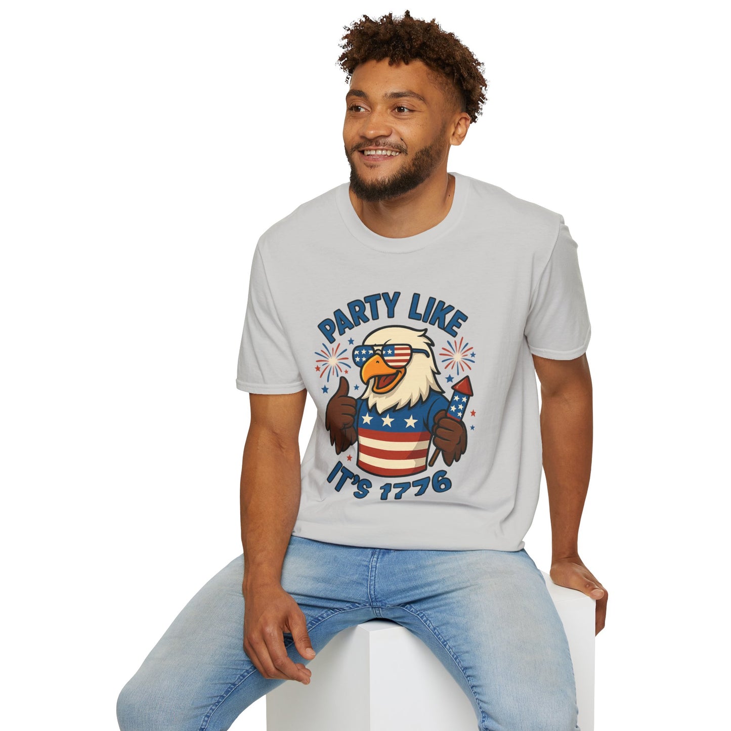 Patriotic 4th of July Party T-Shirt - 'Party Like It's 1776'