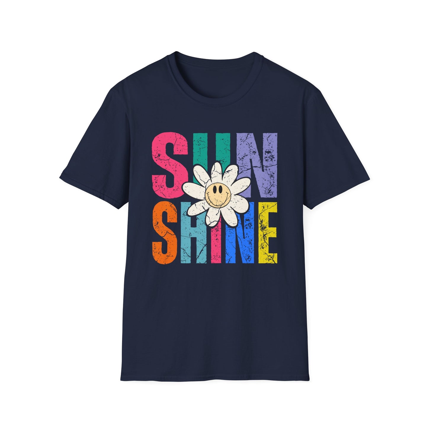 Sunny Vibes T-Shirt - Colorful Sunshine Graphic Tee, Summer Top, Gift for Her, Casual Wear, Festival Fashion