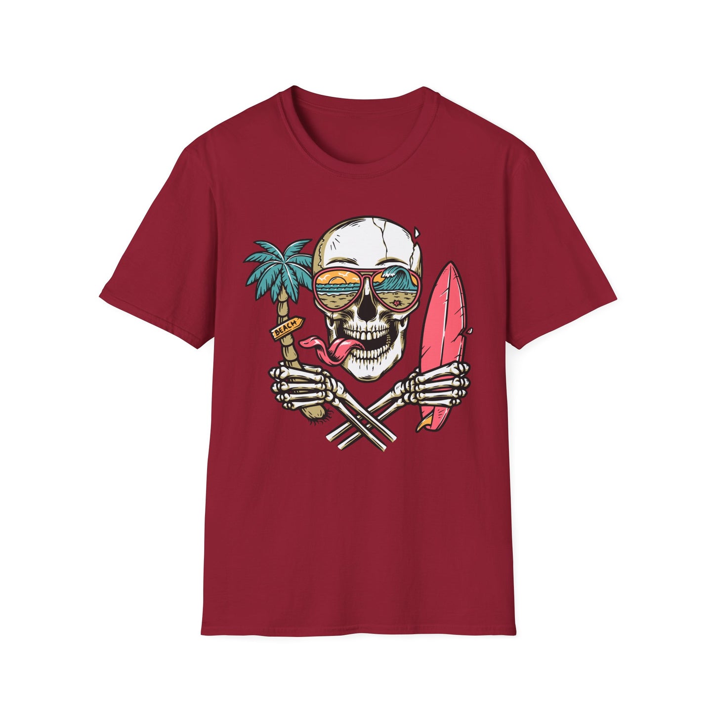 Beach Skull Graphic T-Shirt