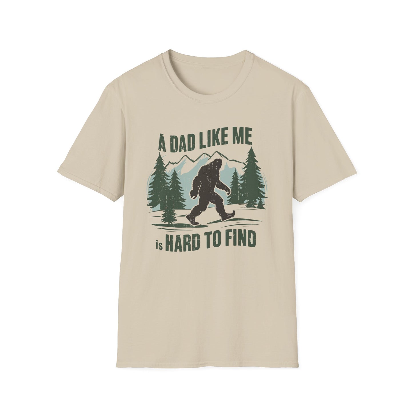 Bigfoot Dad T-Shirt, Funny Father's Day Gift, Unisex Graphic Tee, Nature Lover Shirt, Outdoor Adventure Apparel, Sasquatch Gift