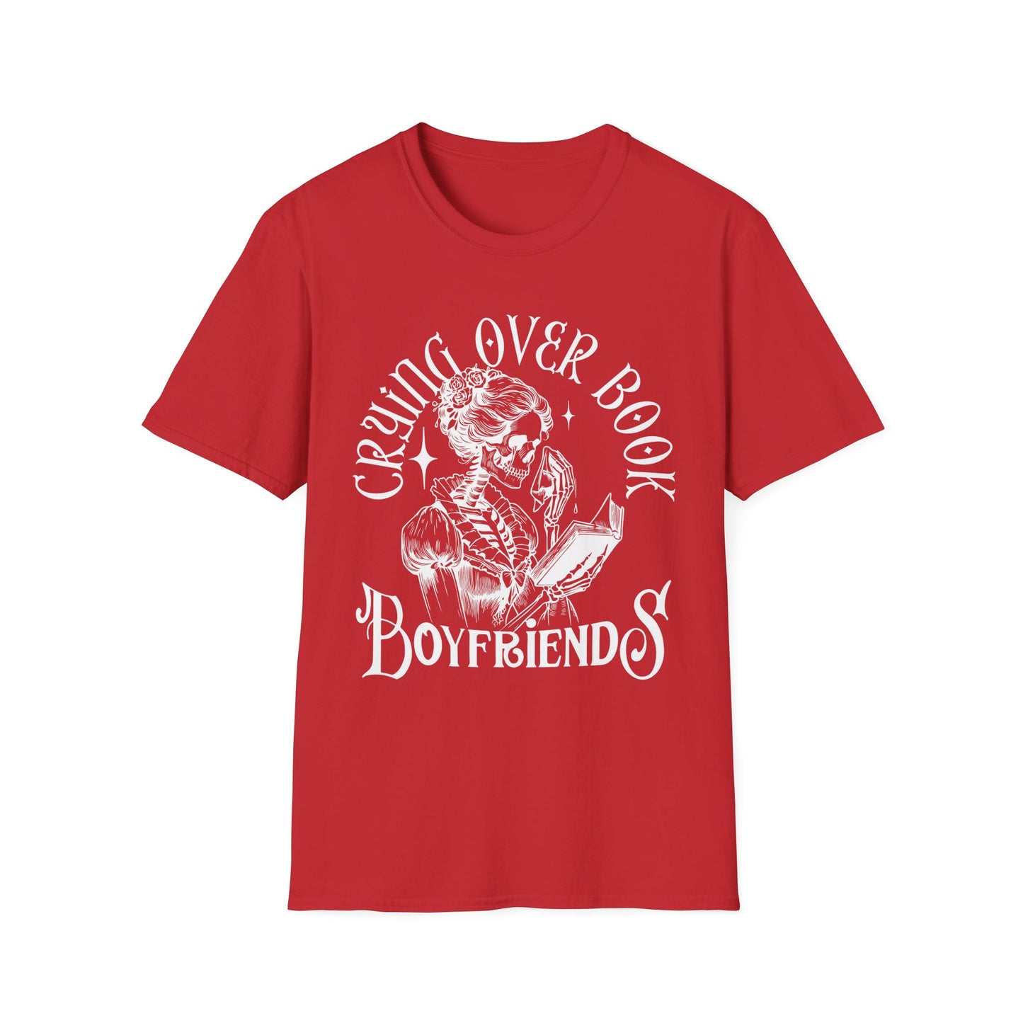 Crying Over Book Boyfriends T-Shirt - Perfect for Book Lovers
