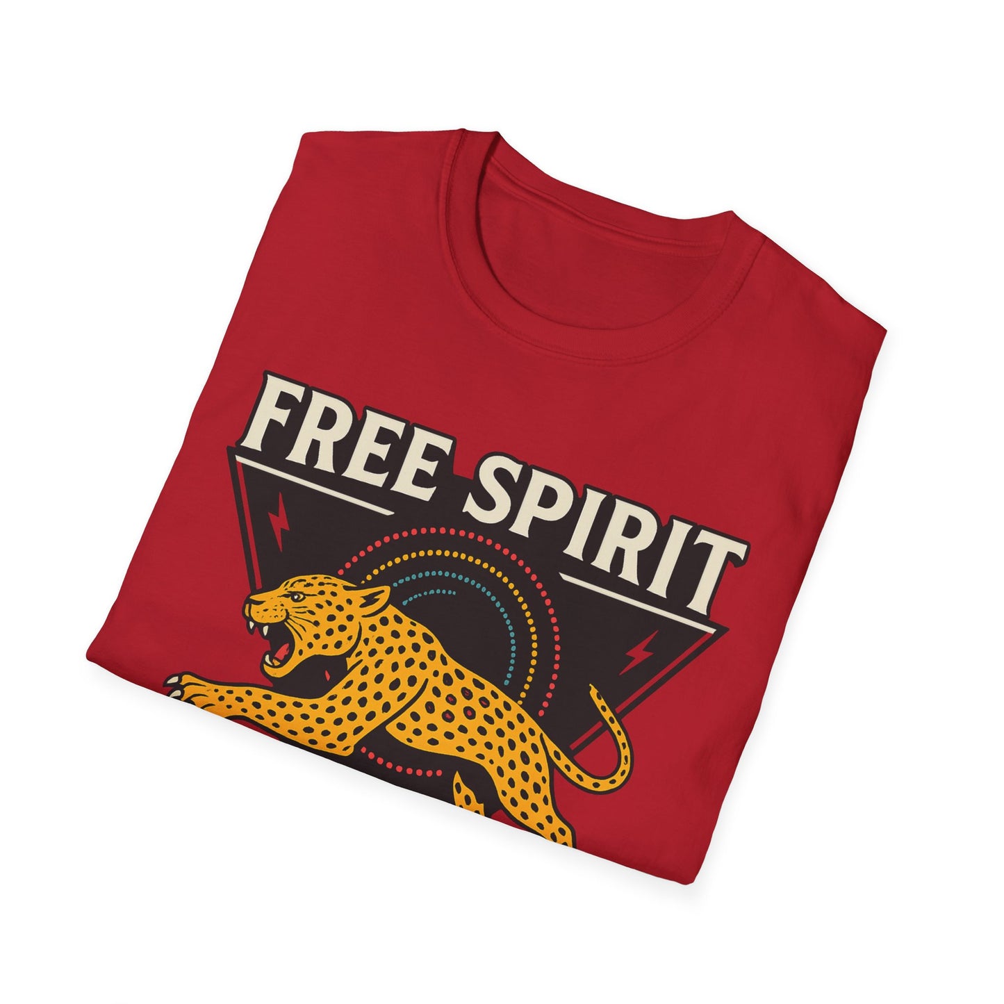 Retro Free Spirit Leopard - Graphic Tee