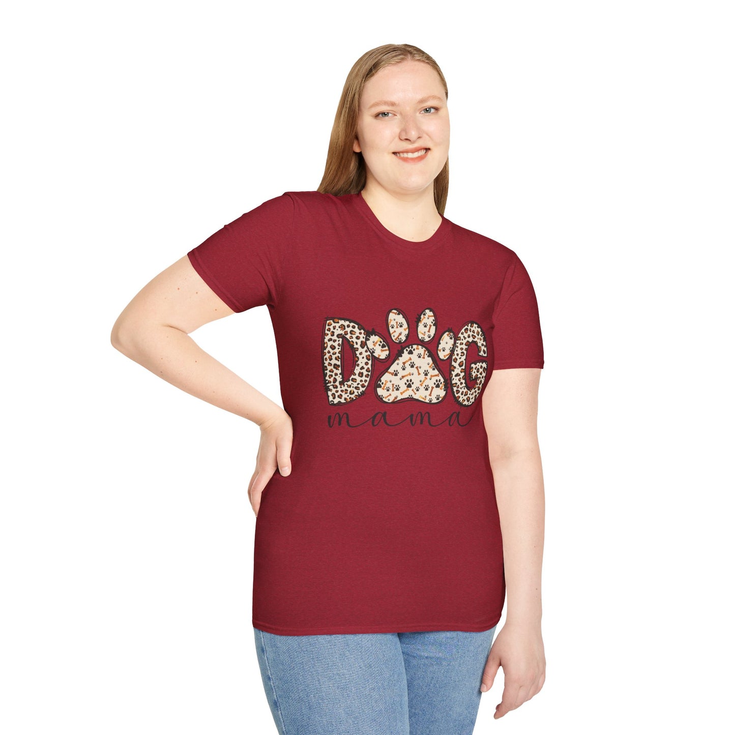 Dog Mama Leopard Print T-Shirt