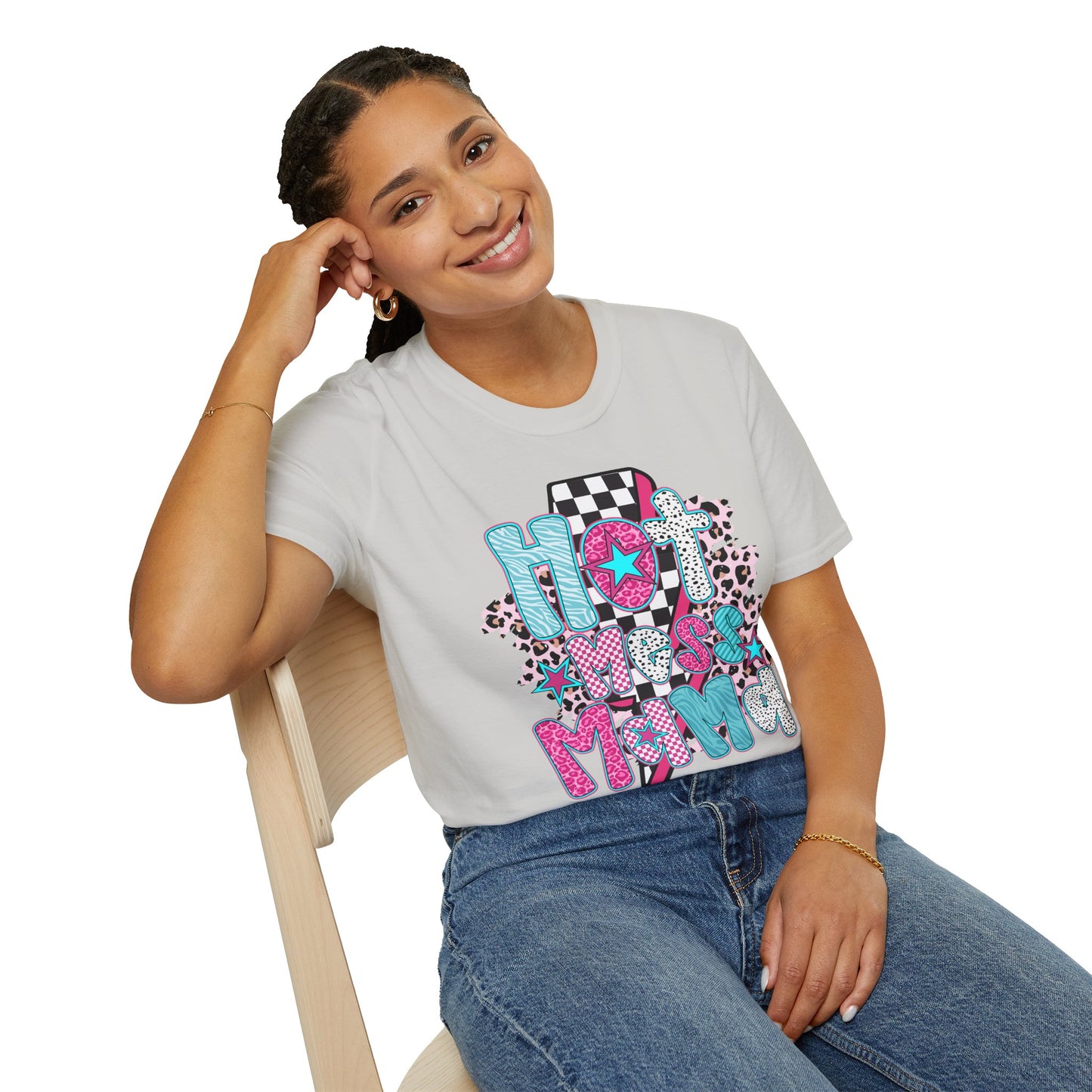 Fun 'Hot Mess Mama' T-Shirt - Perfect for Moms!
