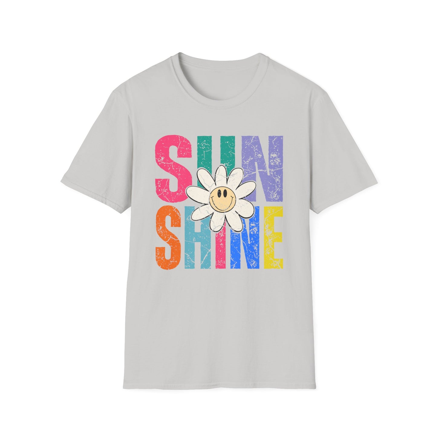 Sunny Vibes T-Shirt - Colorful Sunshine Graphic Tee, Summer Top, Gift for Her, Casual Wear, Festival Fashion
