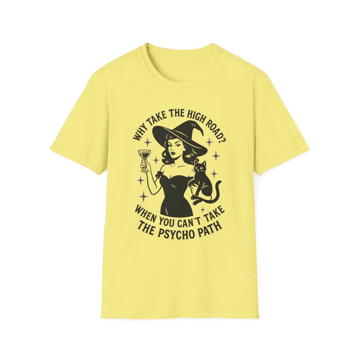 Witty Halloween T-Shirt, Funny Witch Shirt, Unisex Graphic Tee, Spooky Cat Top, Halloween Costume, Gift for Friends
