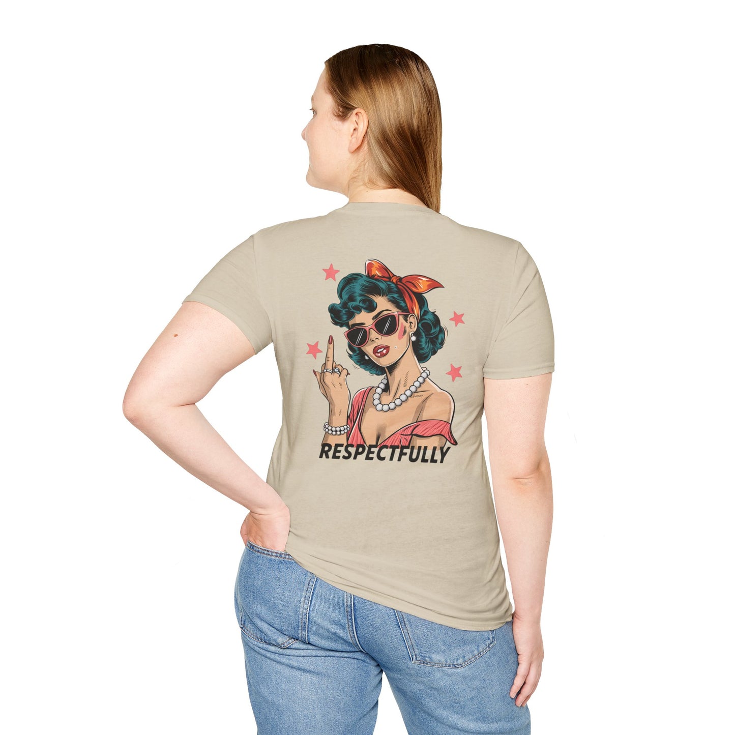 Retro Graphic Tees - Respectfully Statement Shirt