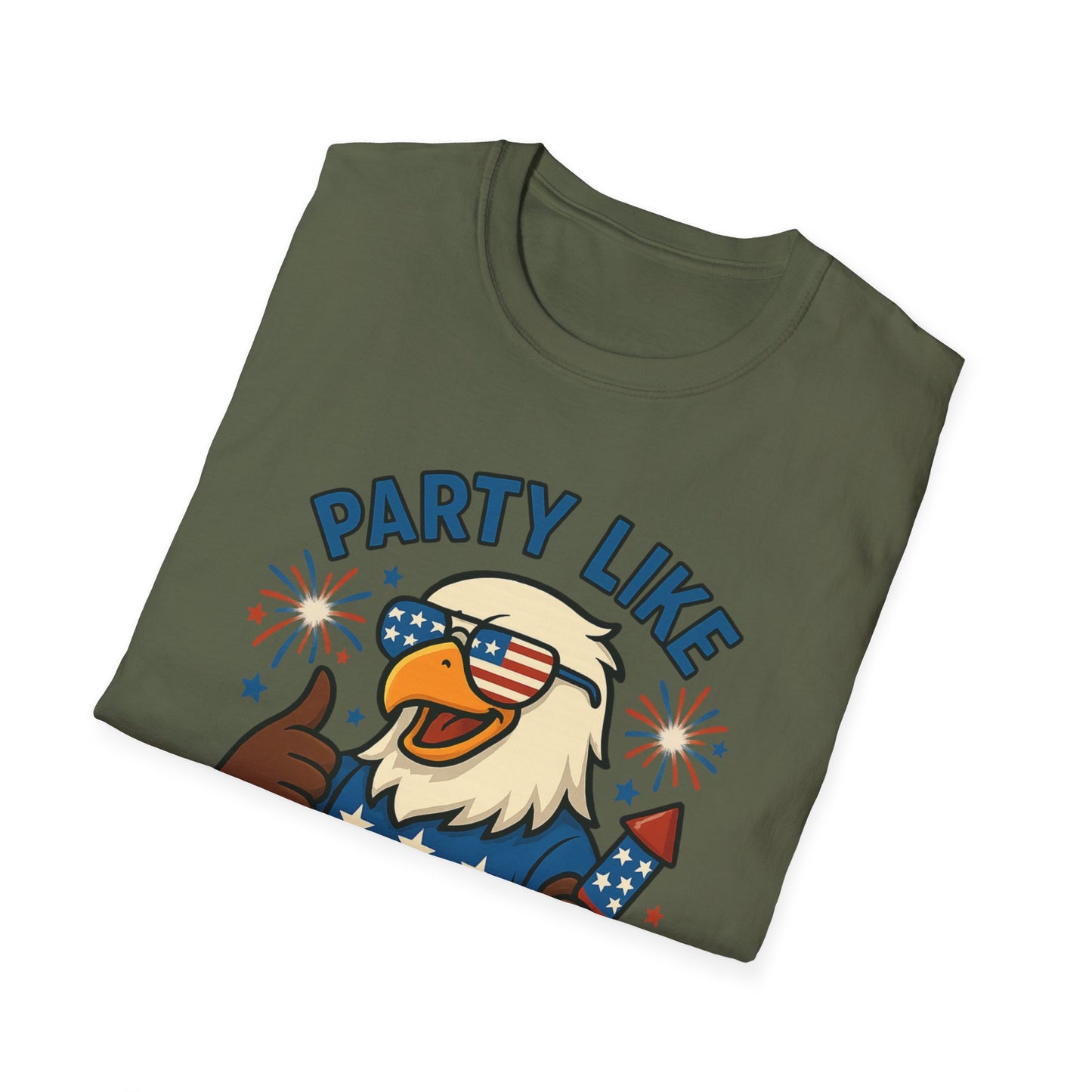 Patriotic 4th of July Party T-Shirt - 'Party Like It's 1776'