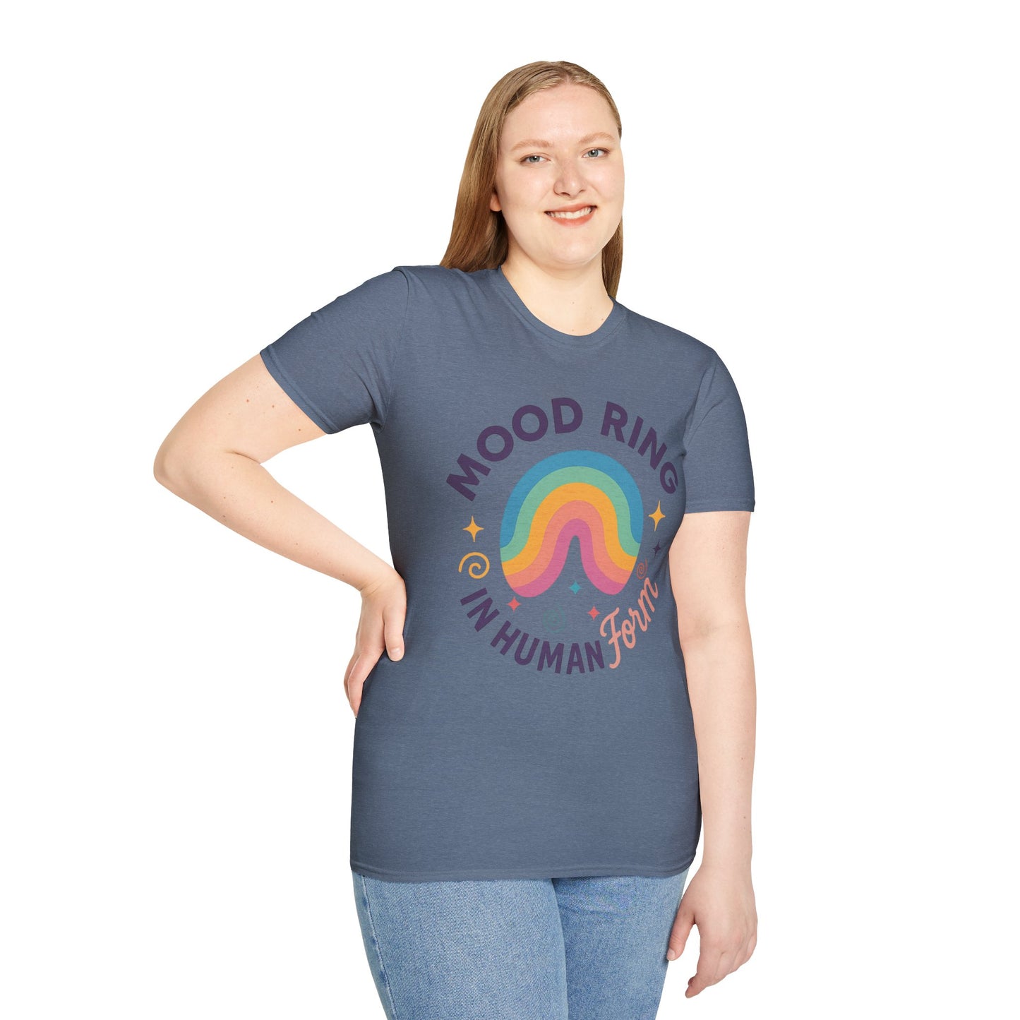 Mood Ring In Human Form - Fun & Colorful Tee for Positive Vibes