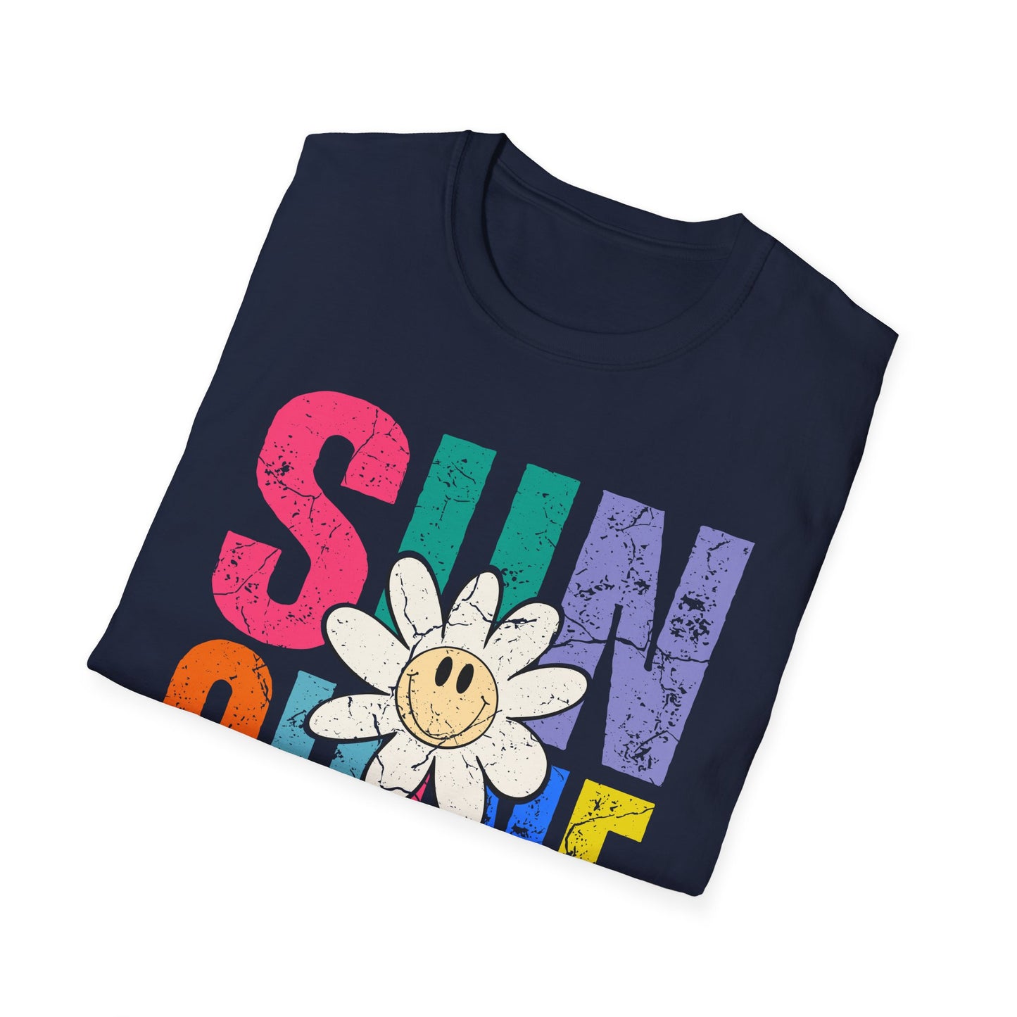 Sunny Vibes T-Shirt - Colorful Sunshine Graphic Tee, Summer Top, Gift for Her, Casual Wear, Festival Fashion