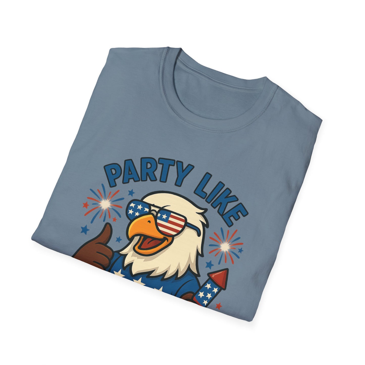 Patriotic 4th of July Party T-Shirt - 'Party Like It's 1776'