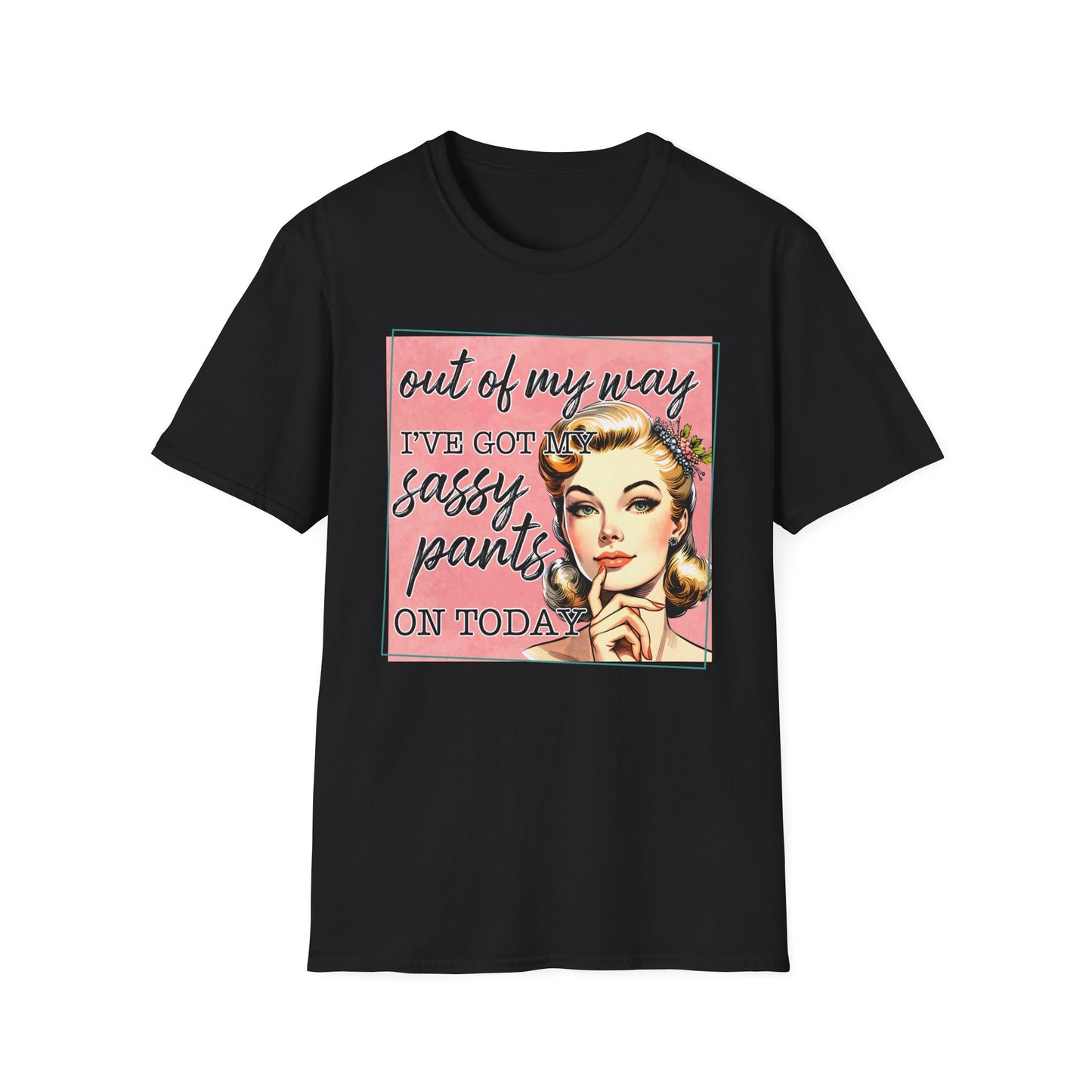 Sassy Pants Unisex Softstyle T-Shirt - Fun Retro Graphic Tee