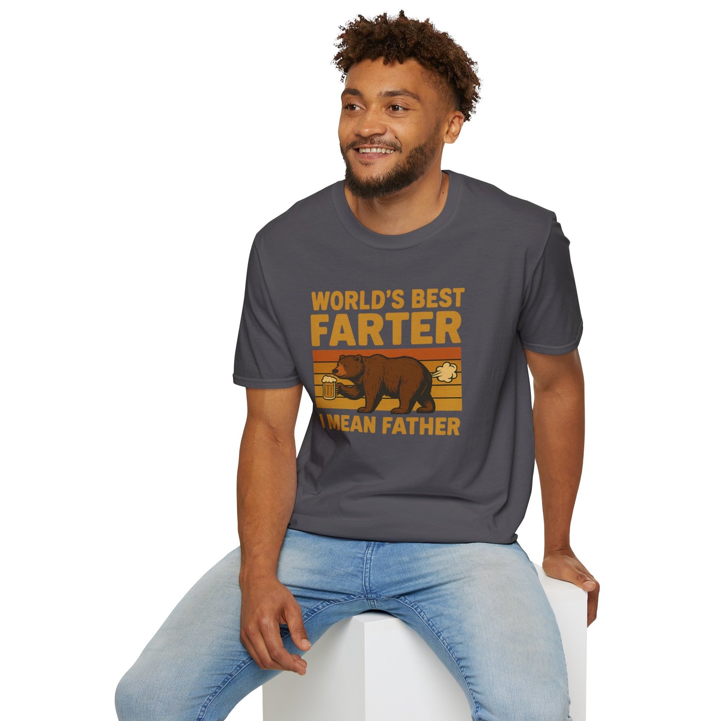 Funny Fathers Day T-Shirt, World's Best Farter Shirt, Dad Humor Tee, Unisex Gift for Dad, Comfy Father's Day Apparel