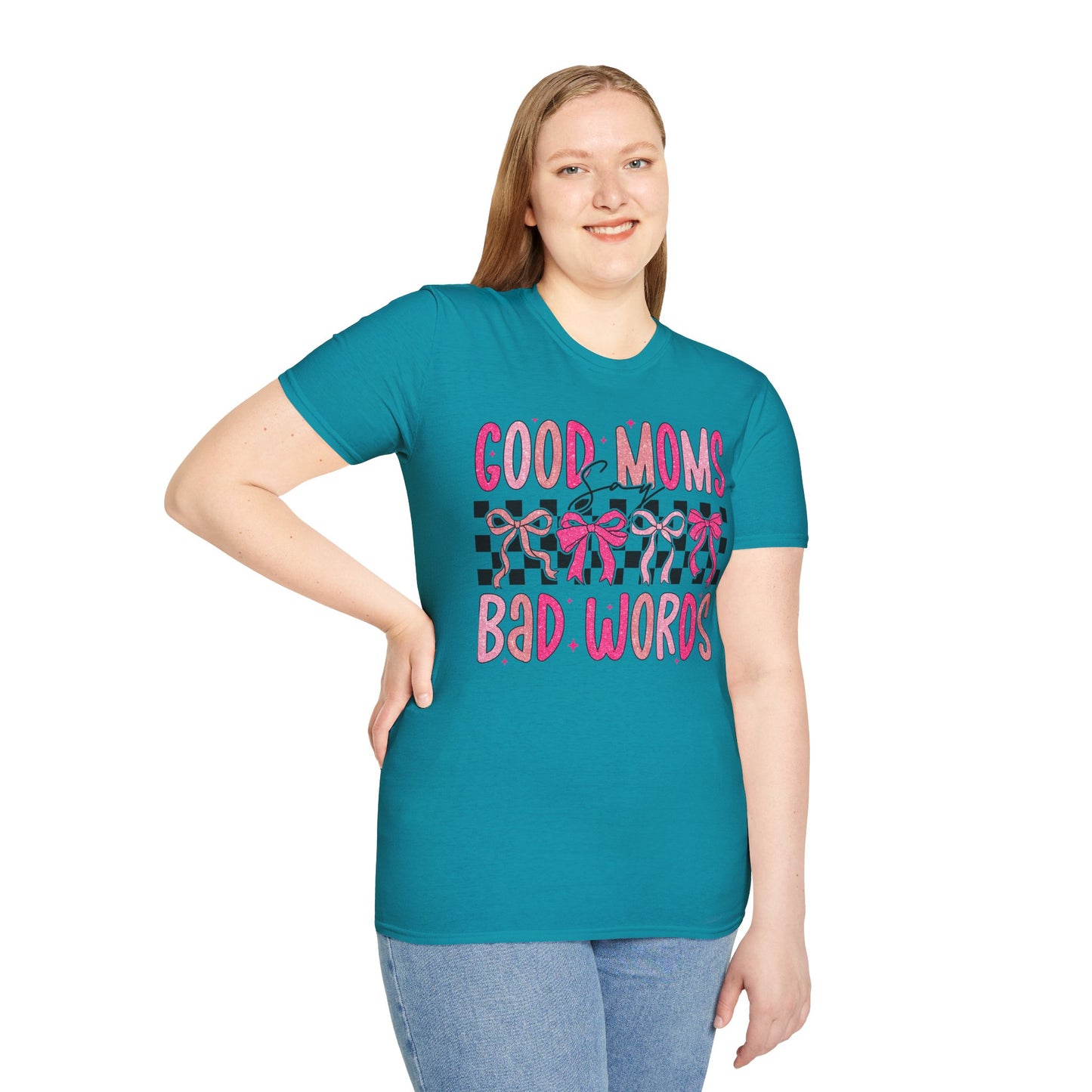Good Moms Bad Words Fun & Playful Tee for Moms