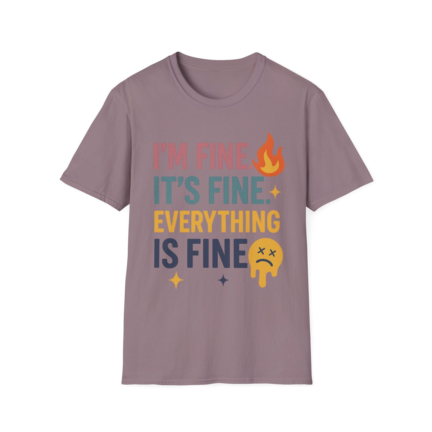 I'm Fine Unisex Softstyle T-Shirt – Casual Humor Tee