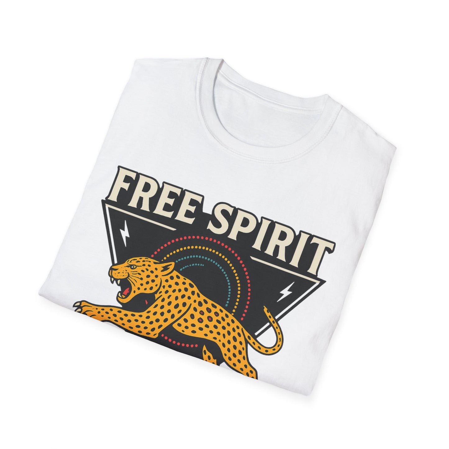 Retro Free Spirit Leopard - Graphic Tee