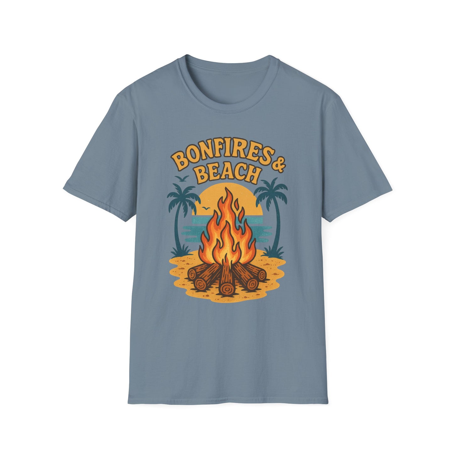 Bonfires & Beach T-Shirt β Perfect for Summer Nights