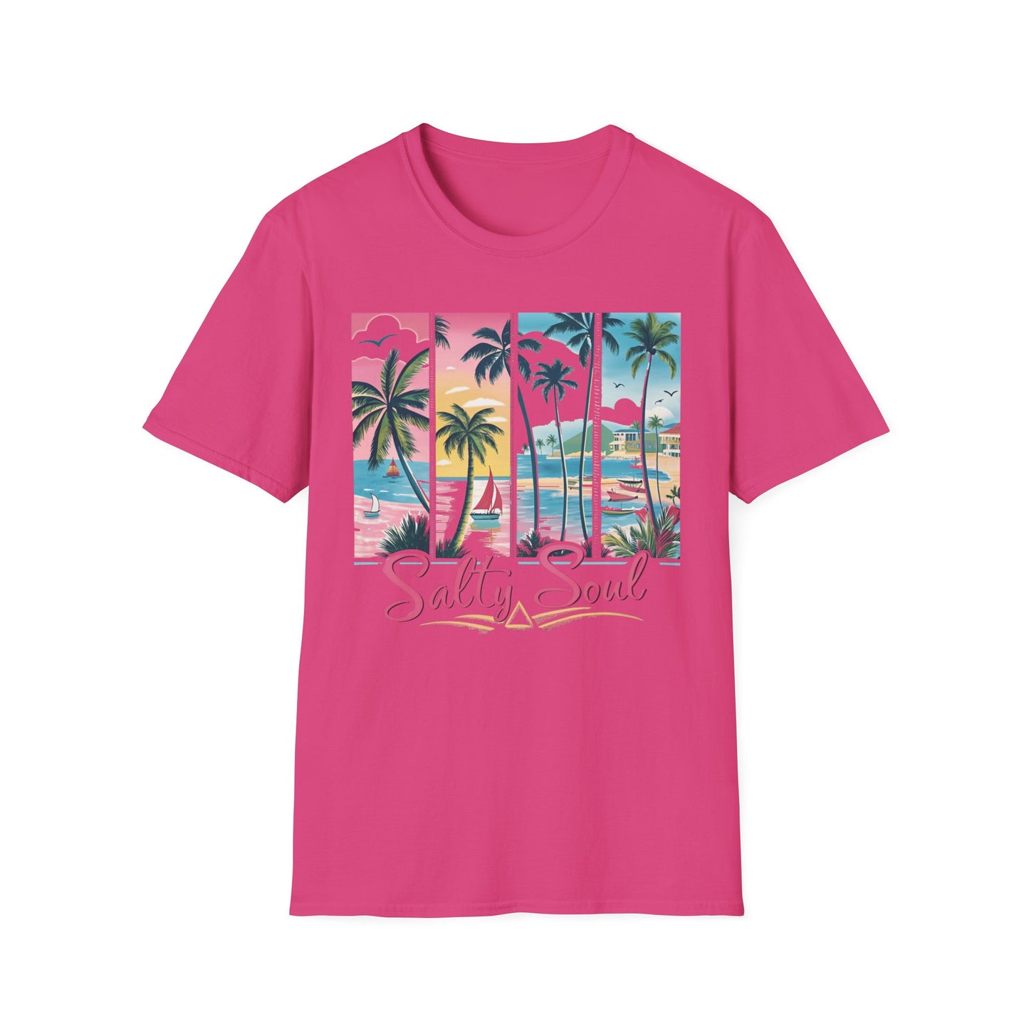 Salty Soul Tropical Vibe Tee for Beach Lovers