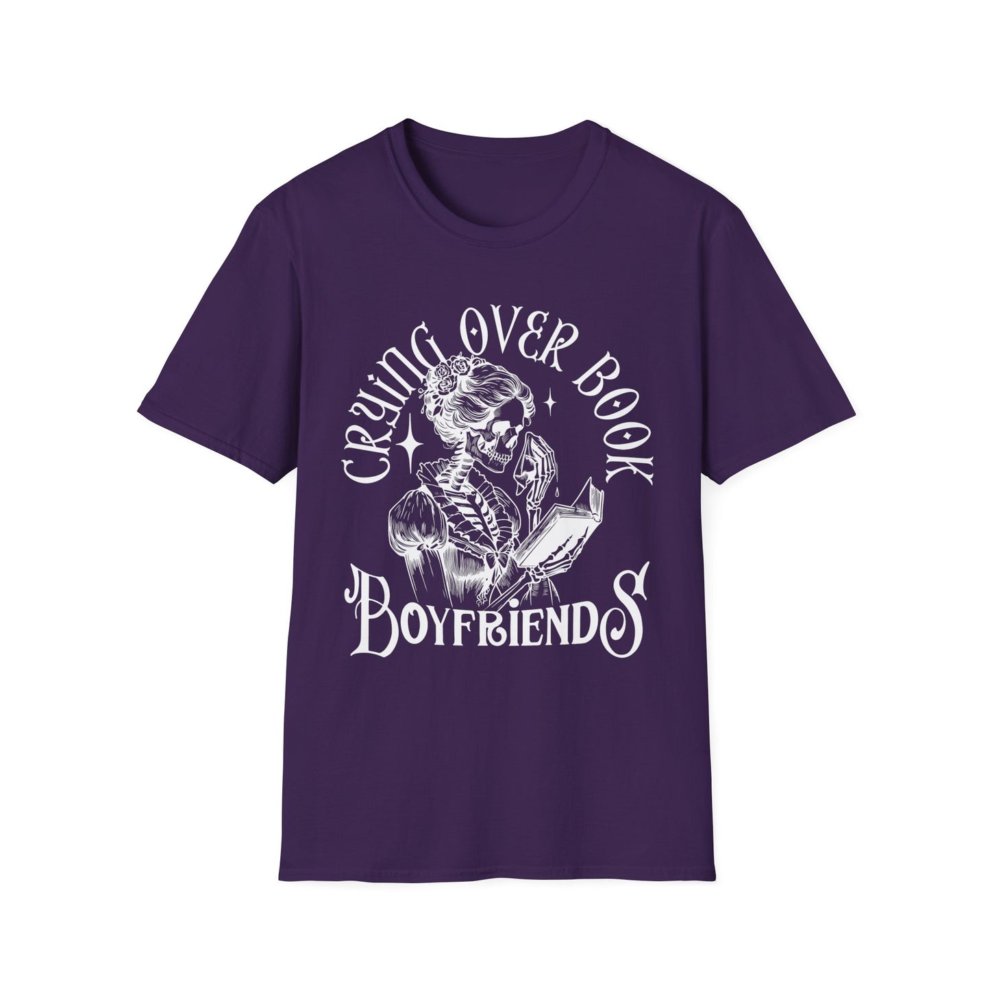 Crying Over Book Boyfriends T-Shirt - Perfect for Book Lovers
