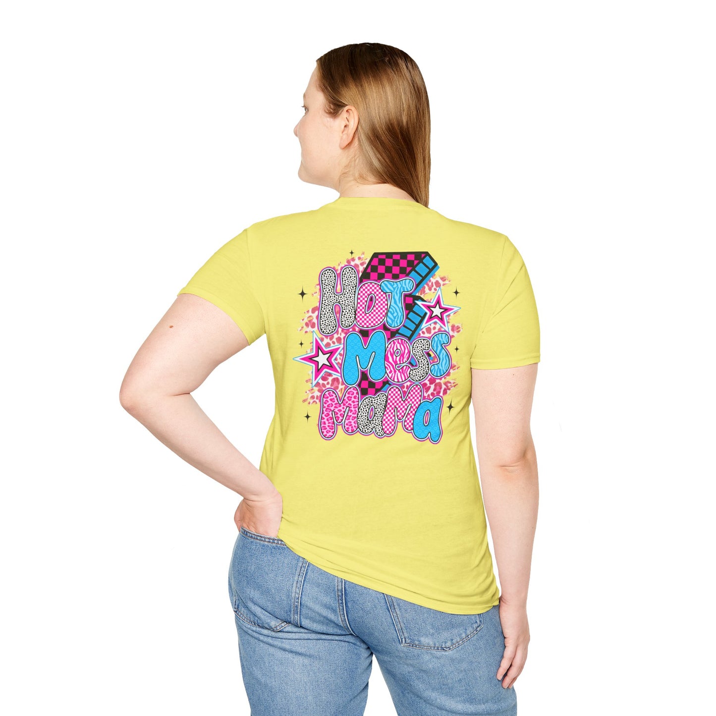 Hot Mess Vibes Fun Graphic Tee