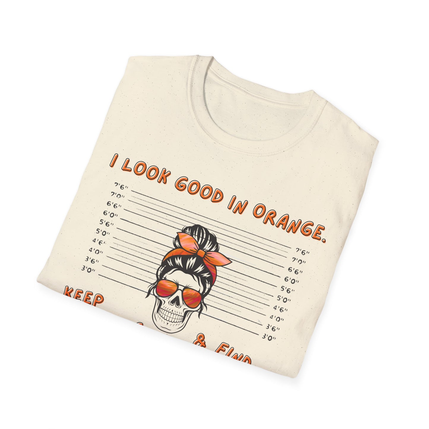 I Look Good in Orange' - Distressed Funny Orange Graphic T-Shirt