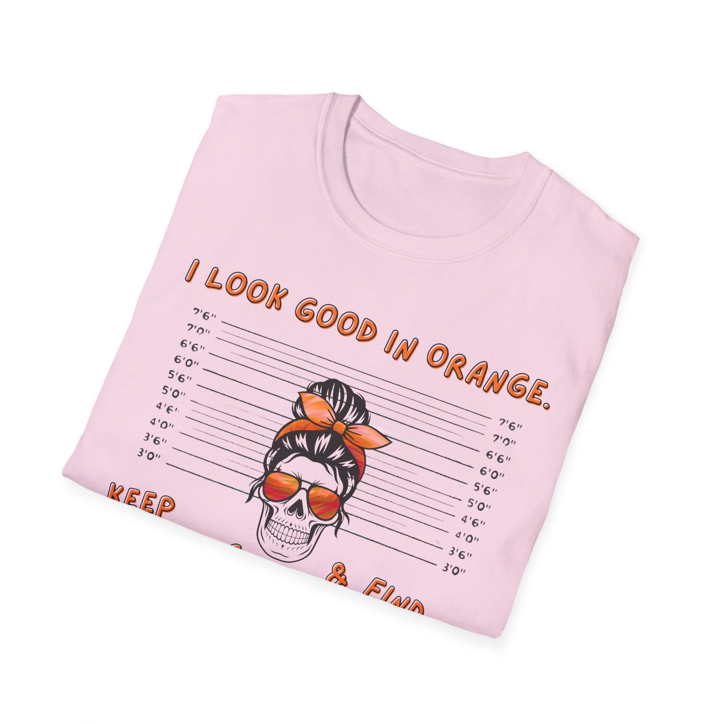 I Look Good in Orange' - Distressed Funny Orange Graphic T-Shirt