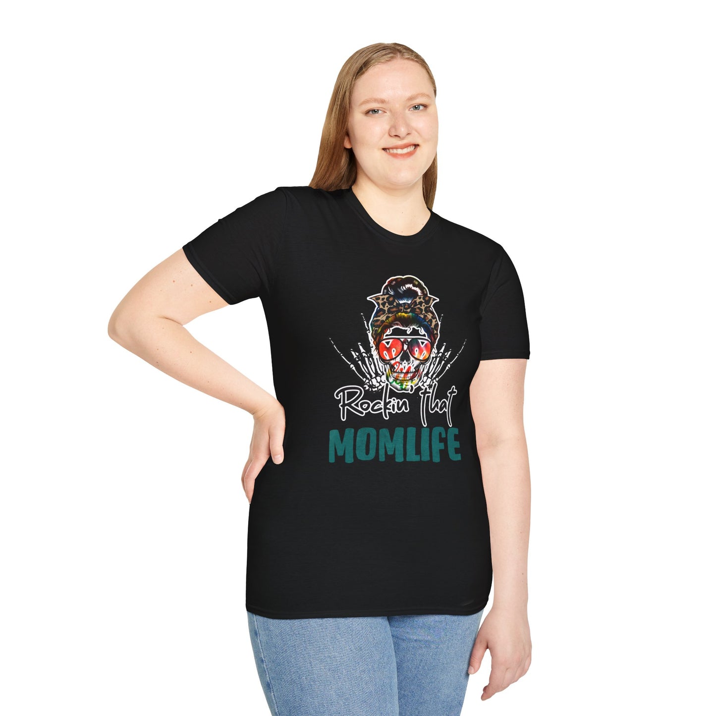 Rockin' That Mom Life Unisex T-Shirt, Gift for Moms, Fun Casual Wear, Mother's Day Top, Cool Graphic Tee