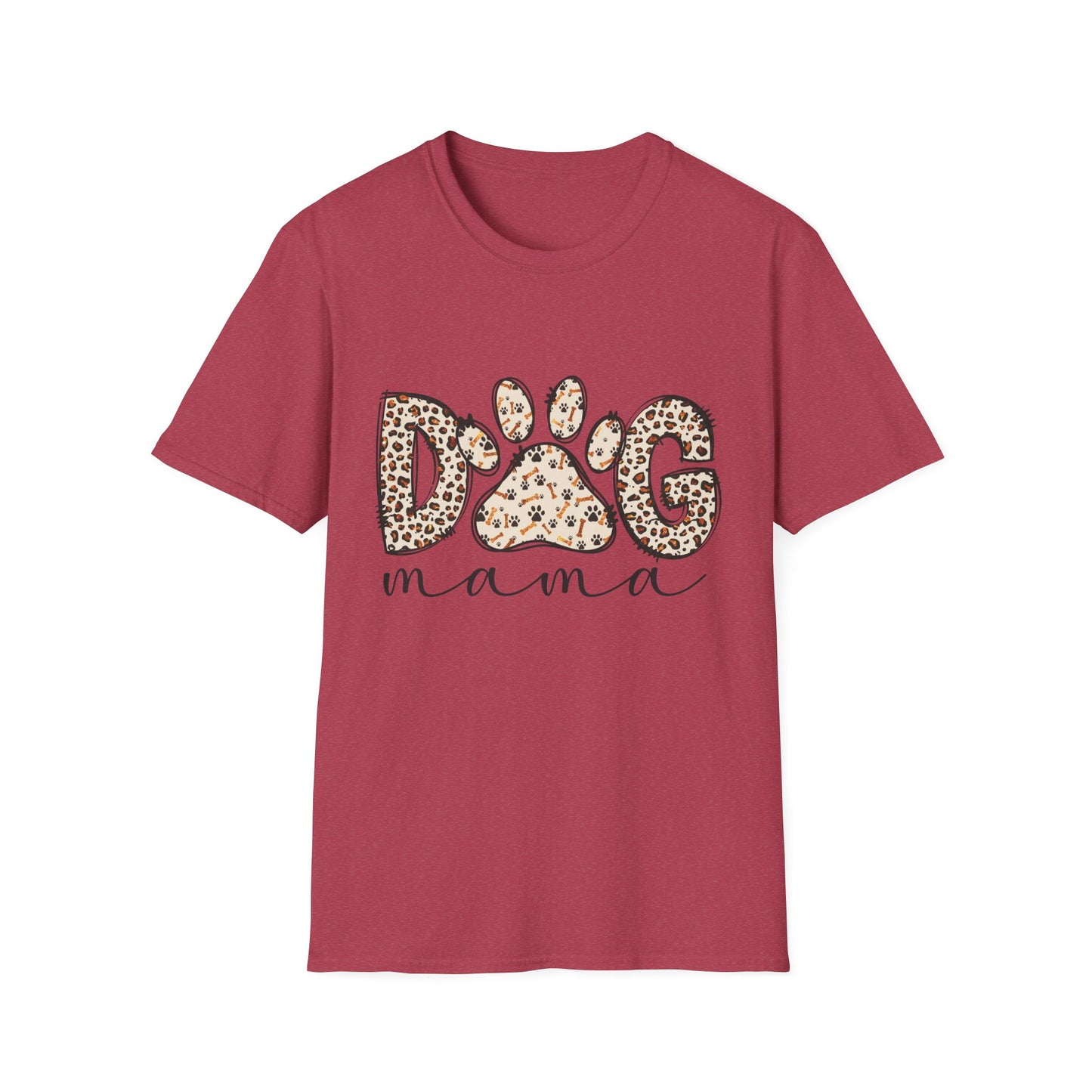 Dog Mama Leopard Print T-Shirt