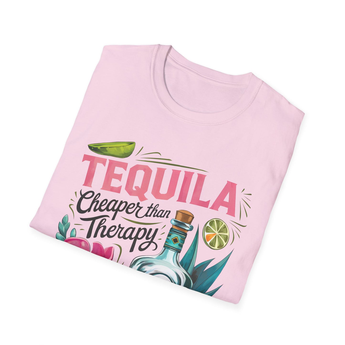 Tequila Therapy T-Shirt, Cheaper than Therapy Shirt, Funny Tequila Tee, Party Shirt, Unique Gift for Tequila Lovers