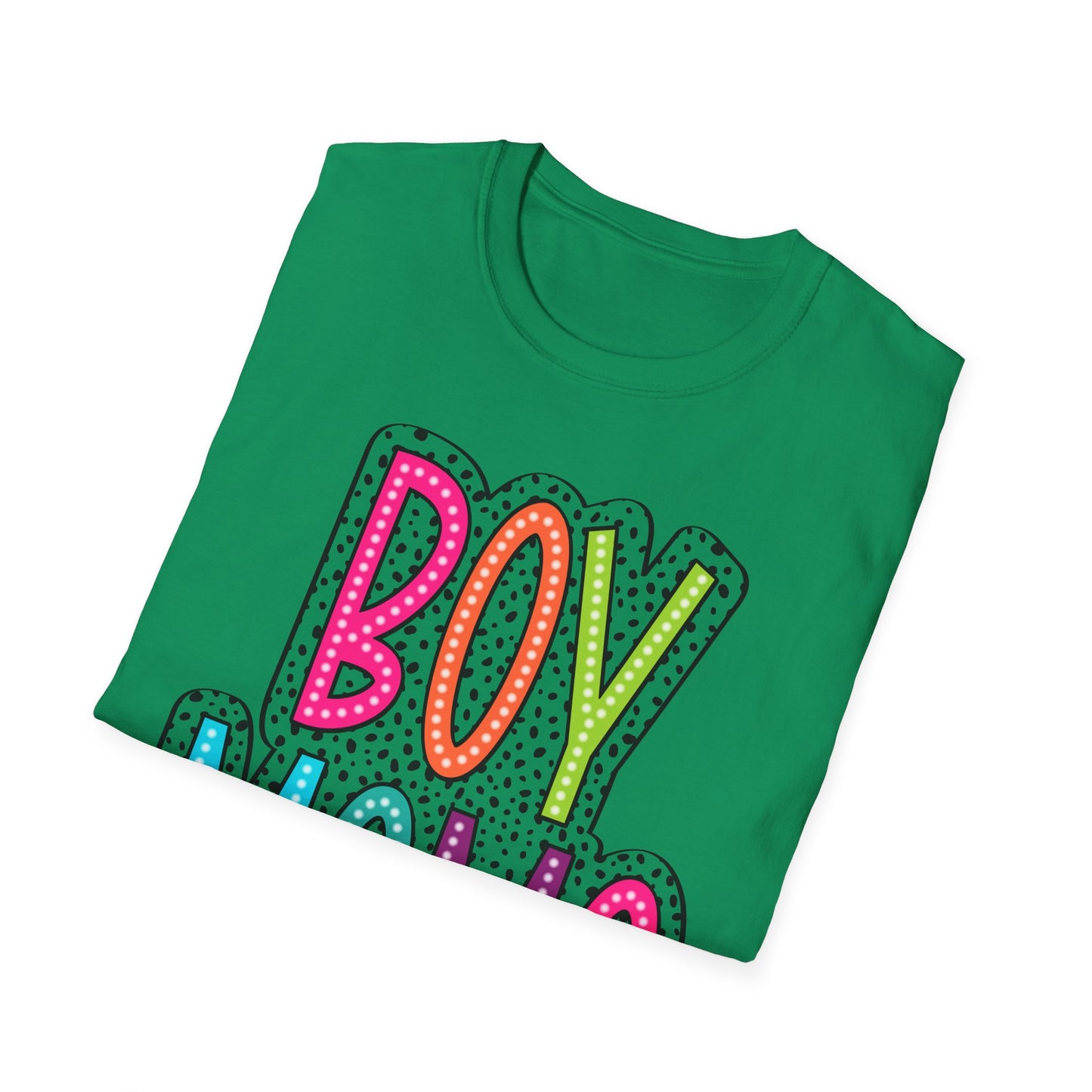 Boy Mama Colorful Graphic Tee for Moms