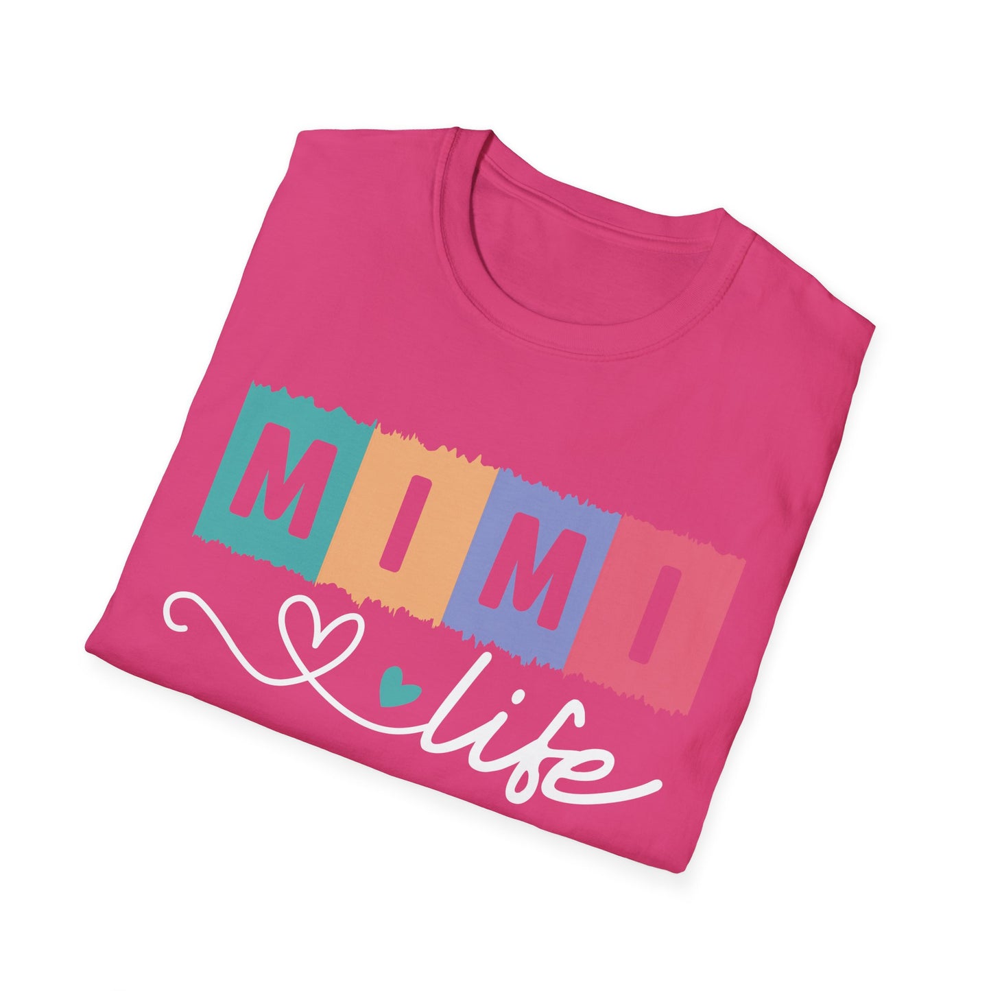 Colorful 'MIMI' Unisex Softstyle T-Shirt | Fun Gift for Mother's Day, Birthday, Casual Wear, Unique Family Tee, Comfortable Everyday Shirt