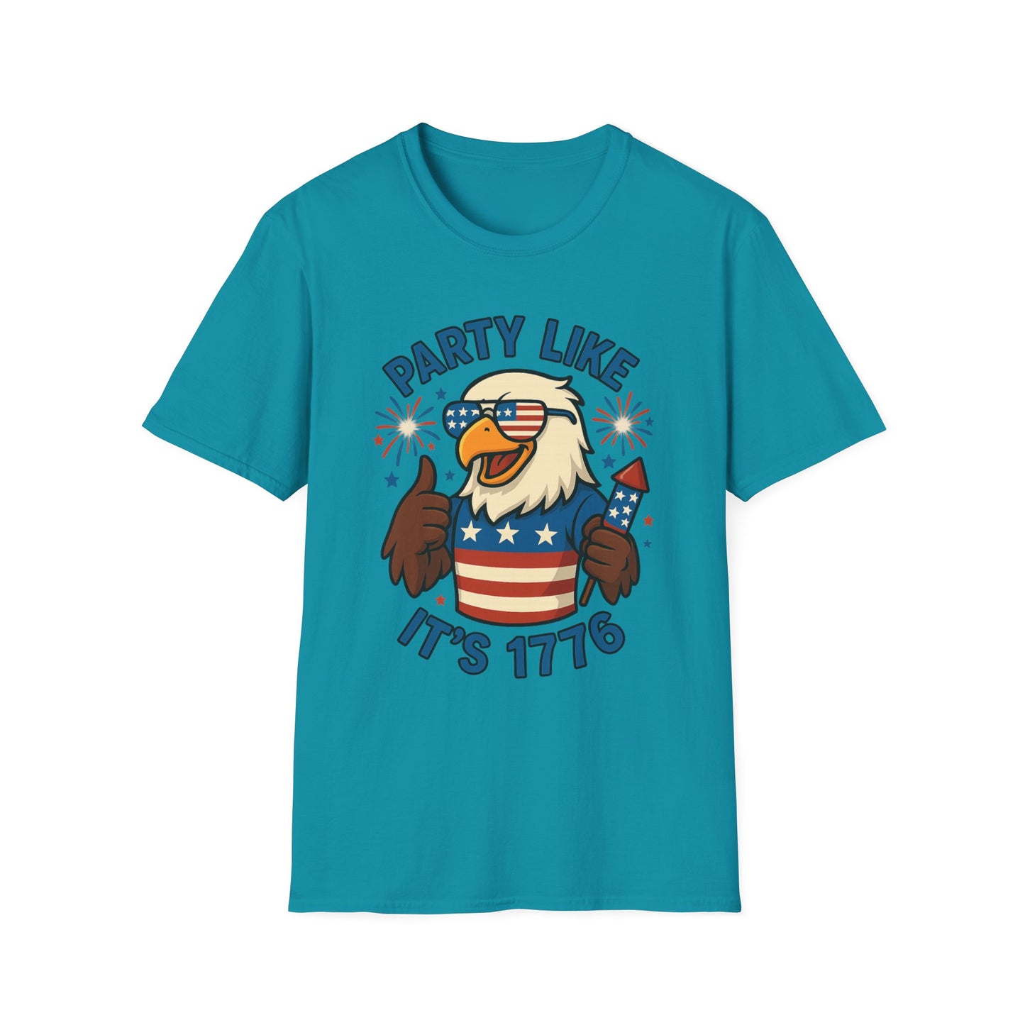 Patriotic 4th of July Party T-Shirt - 'Party Like It's 1776'