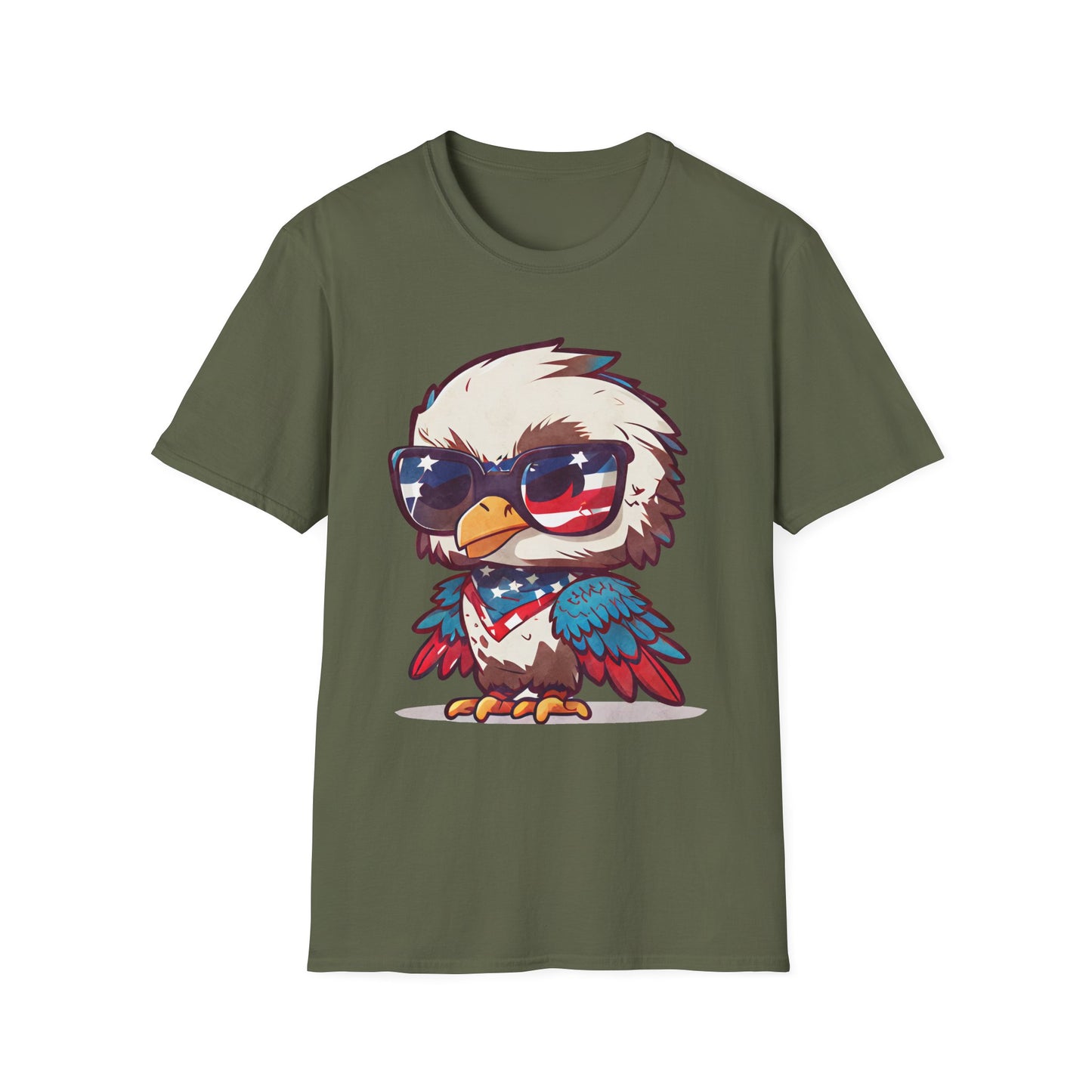 Patriotic Eagle Graphic T-Shirt