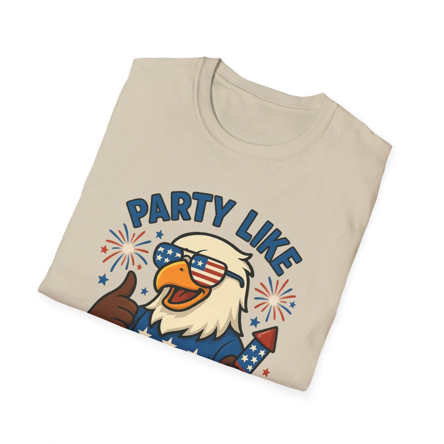 Patriotic 4th of July Party T-Shirt - 'Party Like It's 1776'