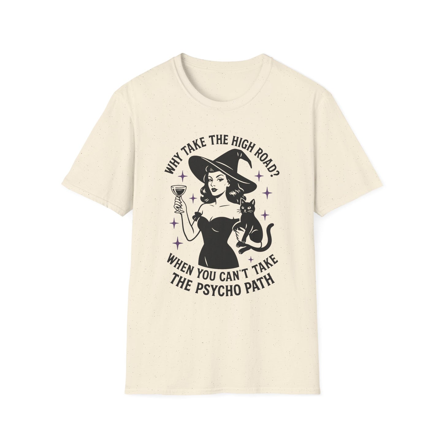Witty Halloween T-Shirt, Funny Witch Shirt, Unisex Graphic Tee, Spooky Cat Top, Halloween Costume, Gift for Friends