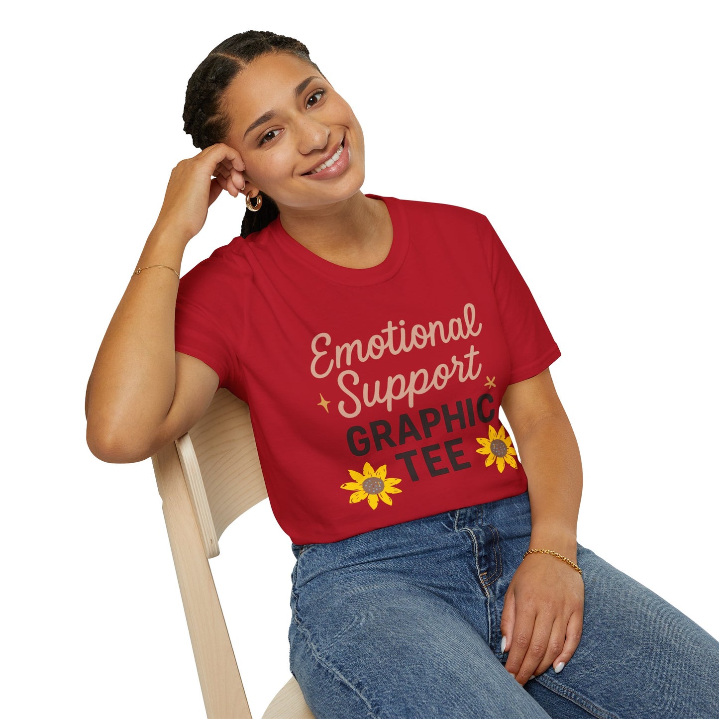 Emotional Support Graphic T-Shirt for Positivity Lovers