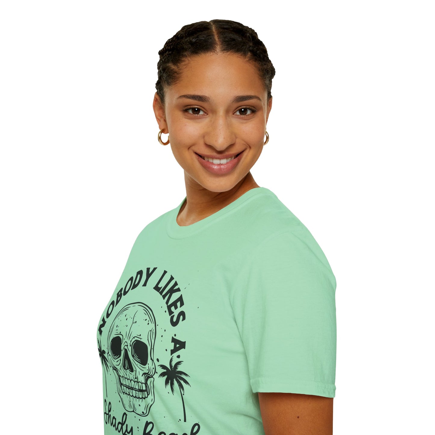 Nobody Likes a Shady Beach - Fun Summer Vibe Graphic Tee