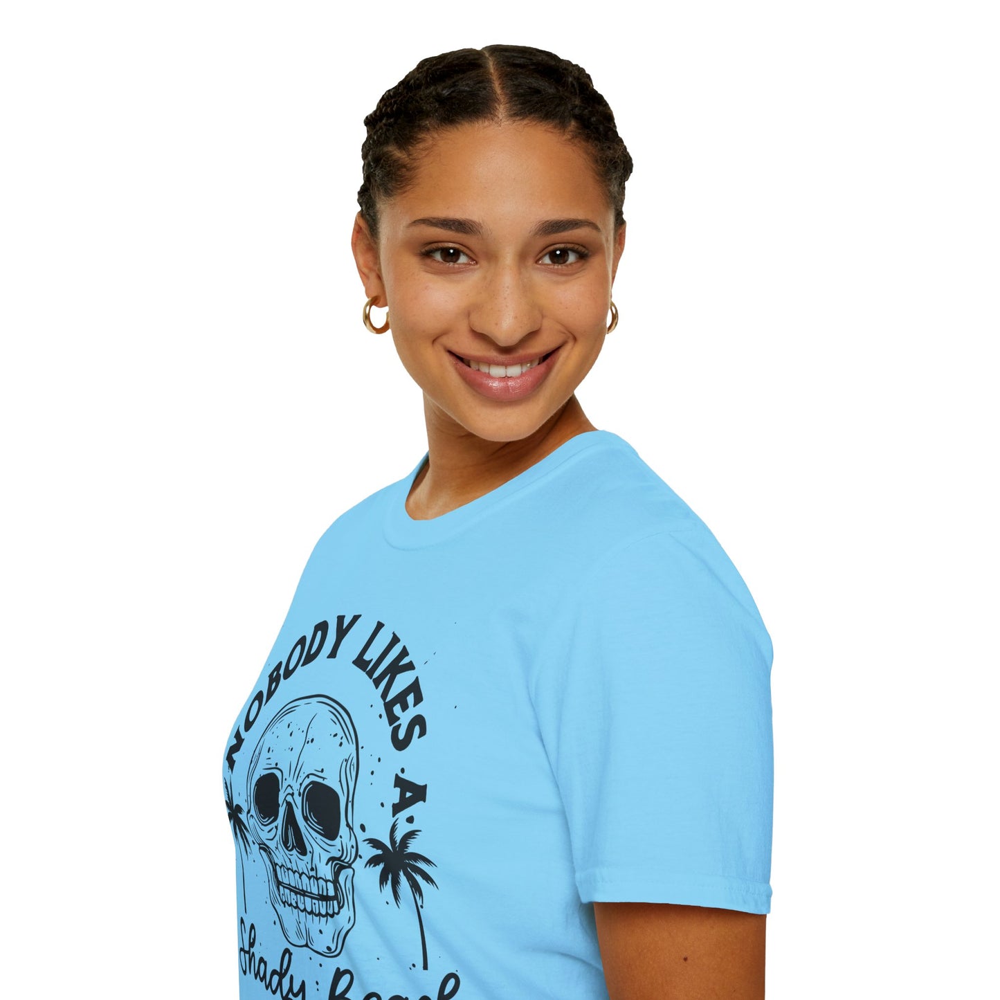 Nobody Likes a Shady Beach - Fun Summer Vibe Graphic Tee