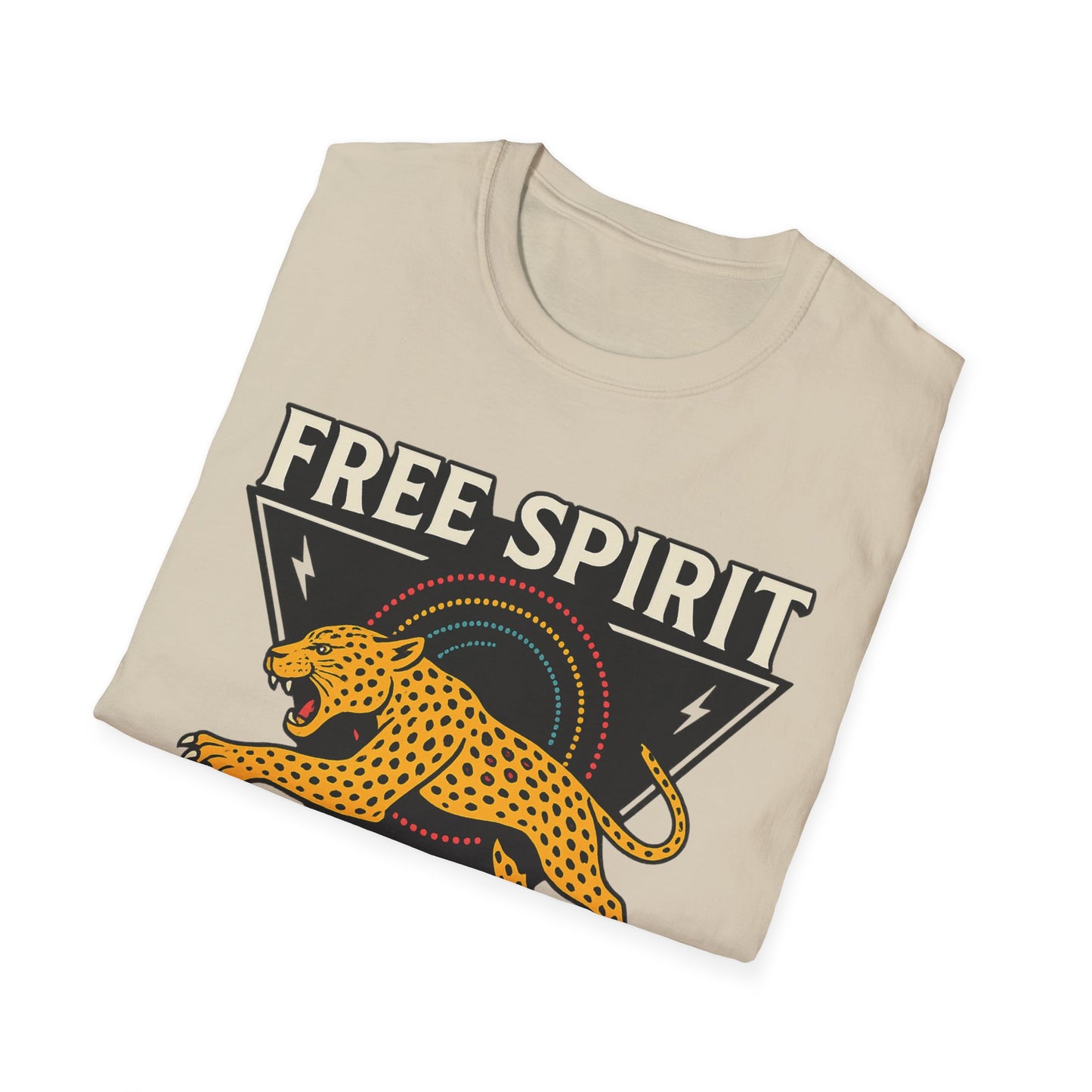 Retro Free Spirit Leopard - Graphic Tee