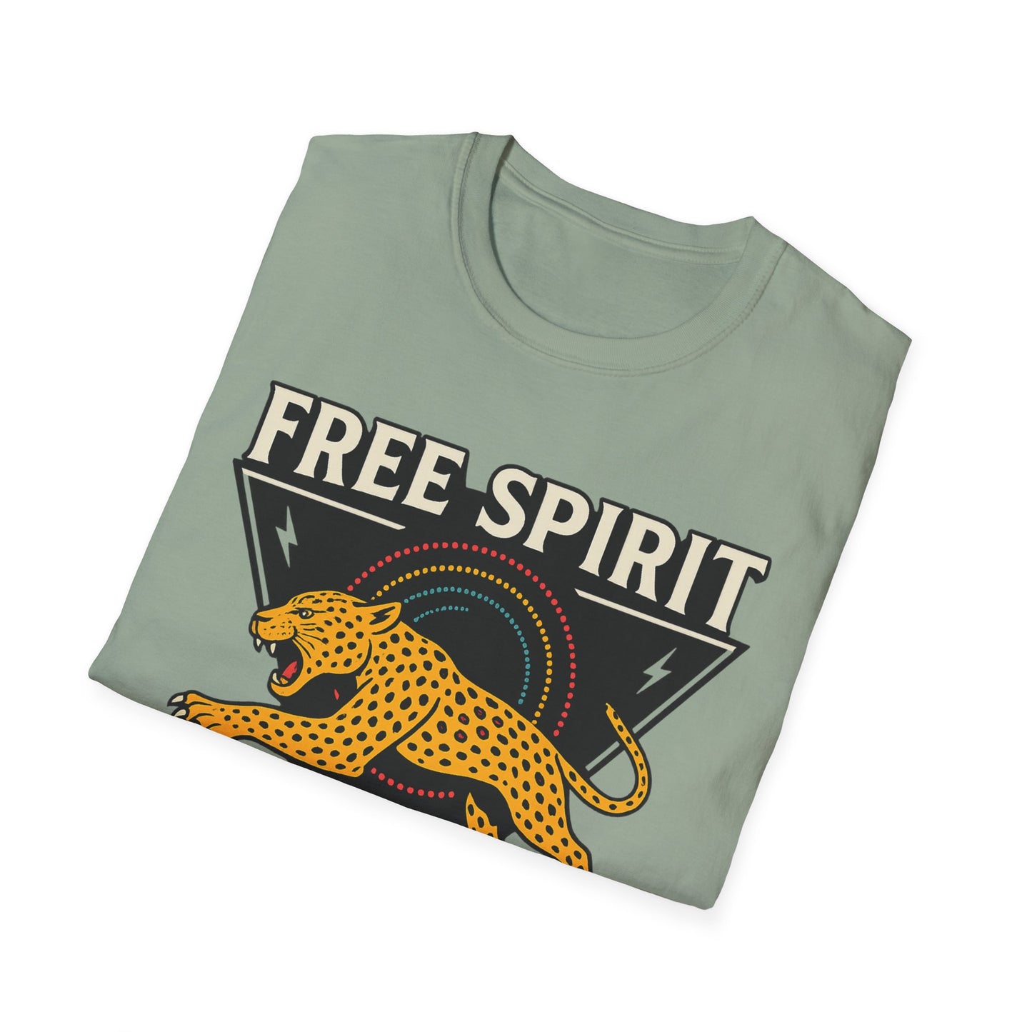 Retro Free Spirit Leopard - Graphic Tee