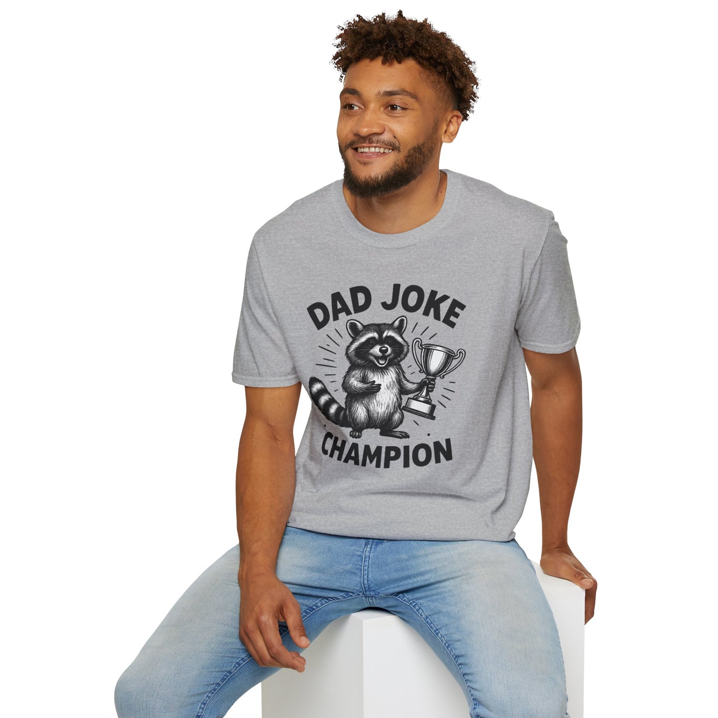 Dad Joke Champion T-Shirt, Funny Dad Gift, Unisex Tee, Perfect for Father's Day, Humor Shirt for Parent, Gift for Dad