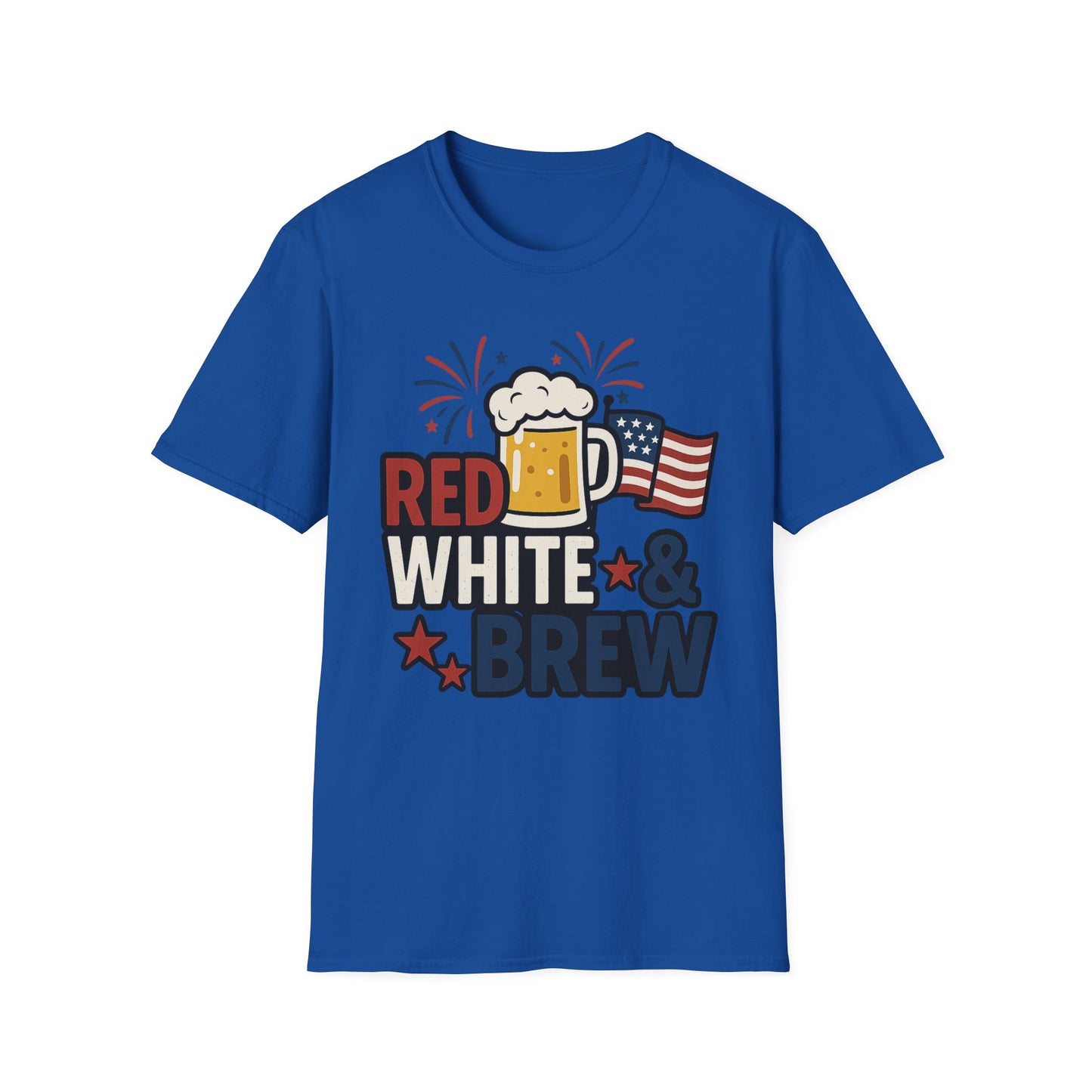 Red, White & Brew T-Shirt - Perfect for BBQs and Celebrations