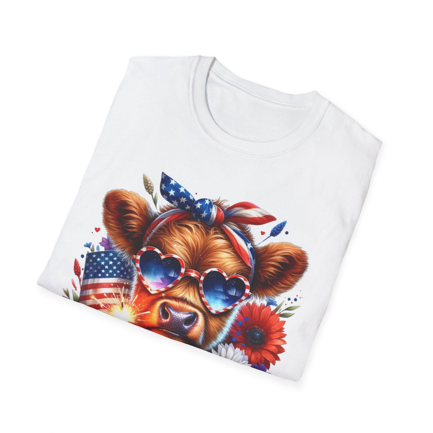 Patriotic Cow T-Shirt - for Summer Celebrations