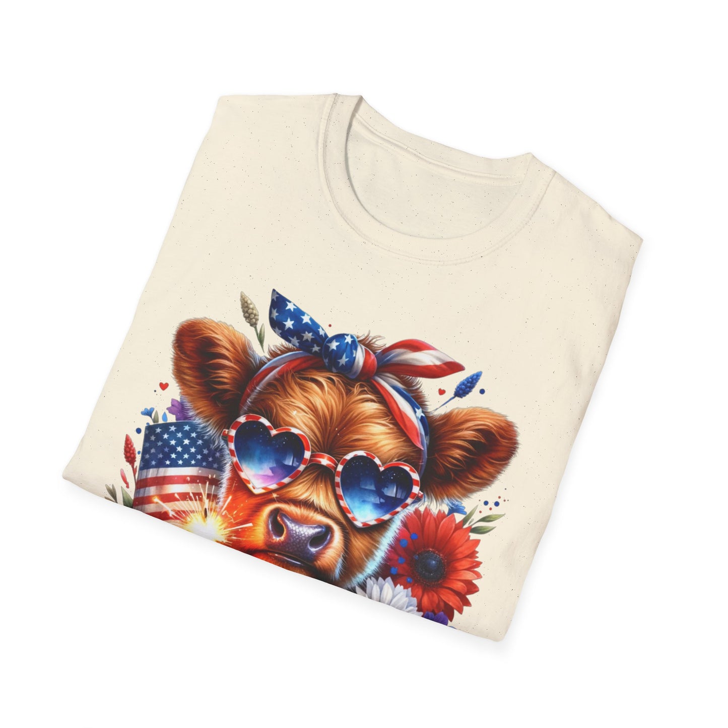 Patriotic Cow T-Shirt - for Summer Celebrations