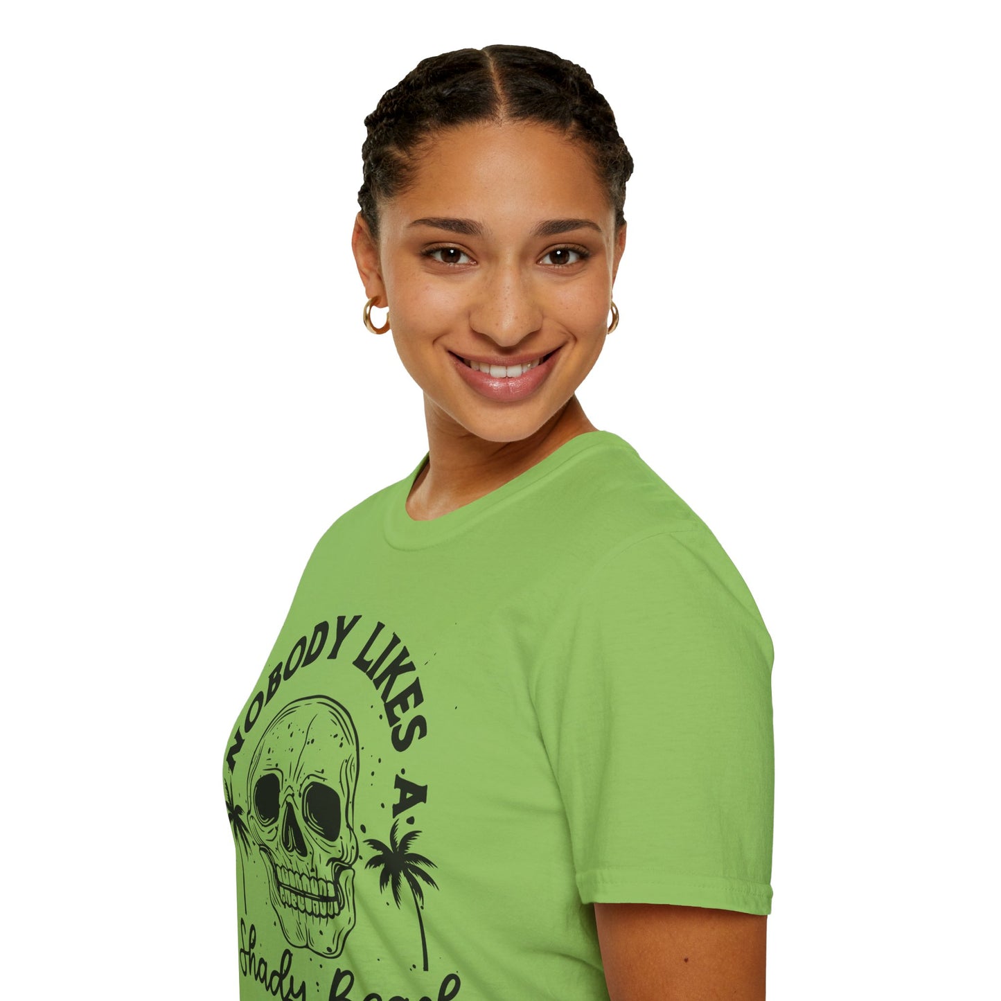 Nobody Likes a Shady Beach - Fun Summer Vibe Graphic Tee