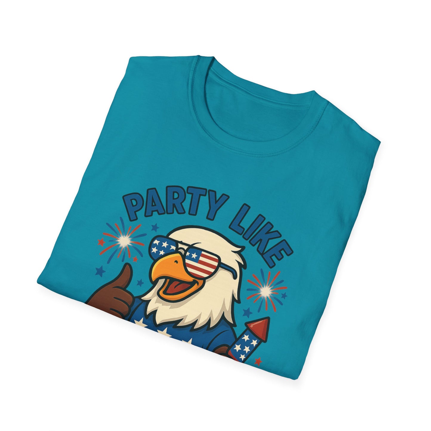 Patriotic 4th of July Party T-Shirt - 'Party Like It's 1776'