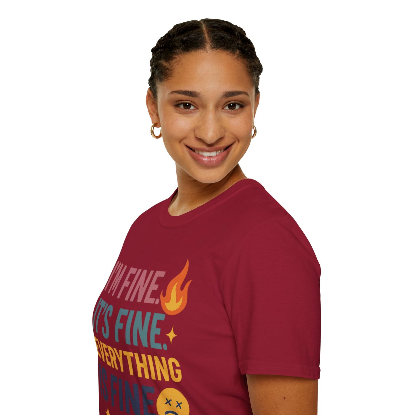 I'm Fine Unisex Softstyle T-Shirt – Casual Humor Tee