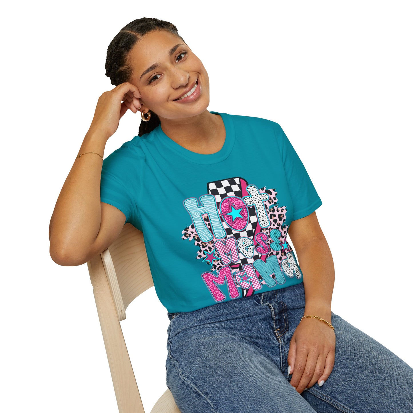 Fun 'Hot Mess Mama' T-Shirt - Perfect for Moms!
