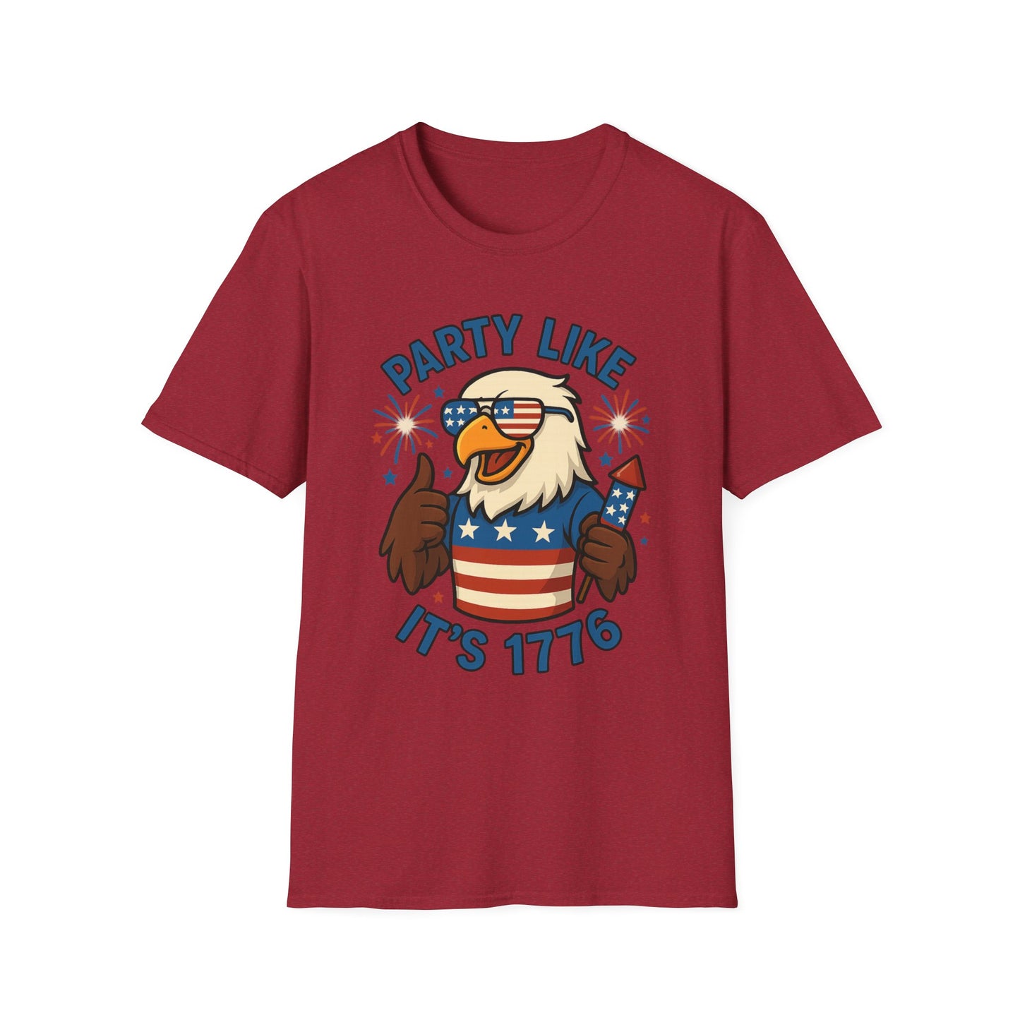 Patriotic 4th of July Party T-Shirt - 'Party Like It's 1776'